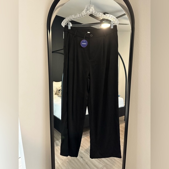 SweatyRocks Fashion High Waisted Button Down Wide Leg Pants - Picture 4 of 6